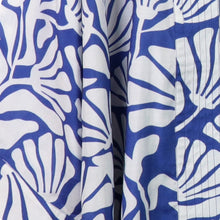 Load image into Gallery viewer, BLUE WHITE SILHOUETTE PRINT MODAL KIMONO