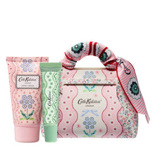 Load image into Gallery viewer, CK Woven Flowers Mini Hand & Lip Bag (Hand Cream 50ml, Lip Balm 10ml)