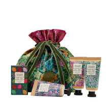 Load image into Gallery viewer, Sunflower Swan Velvet Pouch (Hand Creams 3x30ml & Guest Soap 50g)