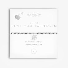 Load image into Gallery viewer, A LITTLE LOVE YOU TO PIECES Silver Bracelet 17.5cm stretch
