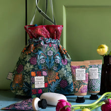 Load image into Gallery viewer, Sunflower Swan Velvet Pouch (Hand Creams 3x30ml & Guest Soap 50g)