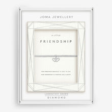 Load image into Gallery viewer, LABORATORY GROWN DIAMOND A LITTLE WITH LOVE Silver Plated Bracelet 17.5cm stretch