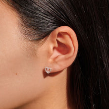 Load image into Gallery viewer, MOMENTS TO SHINE WITH LOVE Silver Plated Stud Earrings