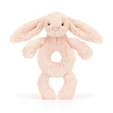 Load image into Gallery viewer, Bashful Blush Bunny Ring Rattle