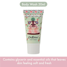 Load image into Gallery viewer, CK WILD FLOWERS WILD WOMEN Travel Beauty Pouch (Hand Cream 30ml, Body Cream 30ml, Body Wash 30ml, Scented Soap 100g)