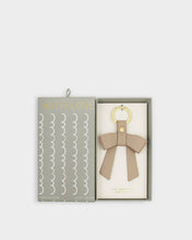 Load image into Gallery viewer, BOXED BOW KEYRING YOU MAKE MY LIFE BOW-TIFUL Light Taupe 9.5cm x 7.3cm