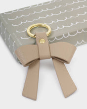 Load image into Gallery viewer, BOXED BOW KEYRING YOU MAKE MY LIFE BOW-TIFUL Light Taupe 9.5cm x 7.3cm