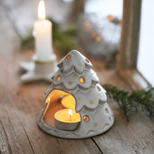 Load image into Gallery viewer, White Christmas Tree Tealight Holder