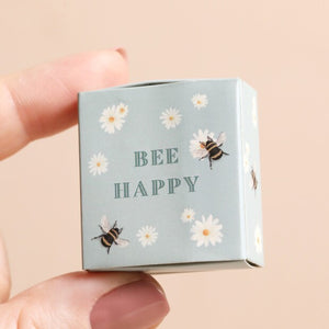 Tiny Matchbox Ceramic Bee Token