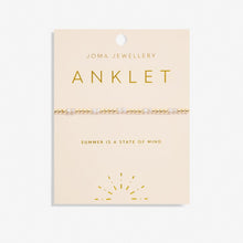 Load image into Gallery viewer, ANKLET PEARL Gold Plated Anklet 23cm stretch