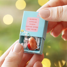 Load image into Gallery viewer, Tiny Matchbox Ceramic Robin Token