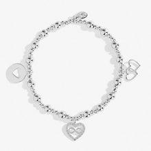 Load image into Gallery viewer, LIFE&#39;S A CHARM  LOVELY FRIEND  Silver  Charm Bracelet
