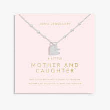 Load image into Gallery viewer, MOTHER&#39;S DAY A LITTLE NECKLACE  MOTHER AND DAUGHTER  Silver Plated  Necklace
