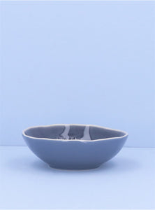 Stoneware Shallow Bowl 13cm - Blue Meadow