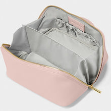 Load image into Gallery viewer, MEDIUM MAKE UP / WASH BAG Dusty Pink 11.5cm x 21cm x 11.5cm