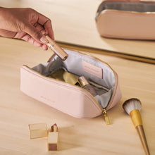 Load image into Gallery viewer, SMALL MAKE UP BAG Dusty Pink 7cm x 20cm x 7cm