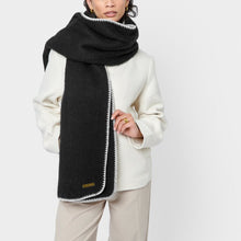 Load image into Gallery viewer, WHIPSTITCH SCARF Black