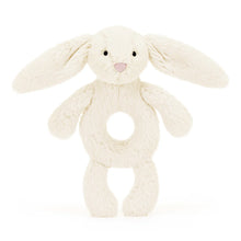 Load image into Gallery viewer, Bashful Cream Bunny Ring Rattle