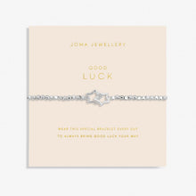 Load image into Gallery viewer, FOREVER YOURS GOOD LUCK Silver Bracelet 17.5cm stretch