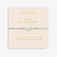 Load image into Gallery viewer, FOREVER YOURS DARLING DAUGHTER Silver Bracelet 17.5cm stretch