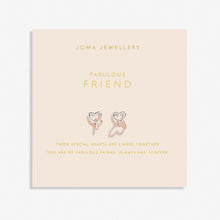 Load image into Gallery viewer, FOREVER YOURS EARRINGS FABULOUS FRIEND Silver and Rose Gold Plated Earrings