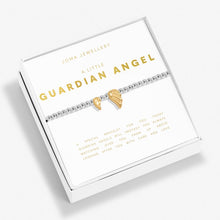 Load image into Gallery viewer, BOXED A LITTLE GUARDIAN ANGEL Silver & Gold Plated Bracelet 17.5cm stretch