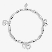 Load image into Gallery viewer, LIFE'S A CHARM FRIENDSHIP Silver Plated Bracelet 17.5cm stretch