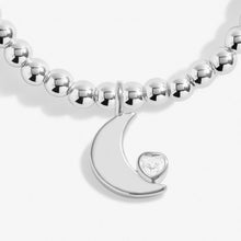 Load image into Gallery viewer, MOTHER'S DAY A LITTLE LOVE YOU TO THE MOON AND BACK MUM Silver Plated Bracelet 17.5cm stretc