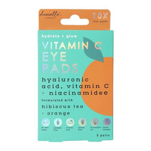 Load image into Gallery viewer, 5 Pair orange Eye Pads with vitamin C hibiscus tea + aloe