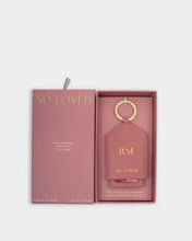Load image into Gallery viewer, HIDDEN PHOTO KEYRING SO LOVED Raspberry Pink 7.5cm x 5.5cm
