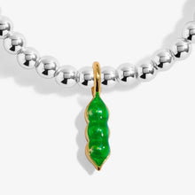 Load image into Gallery viewer, A LITTLE VIBES PEAS IN A POD Silver Plated Bracelet 17.5cm stretch