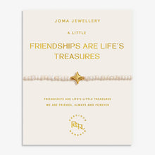 Load image into Gallery viewer, PRECIOUS MOMENTS FRIENDSHIPS ARE LIFE'S TREASURES Gold Plated Bracelet 18cm + 3cm extender