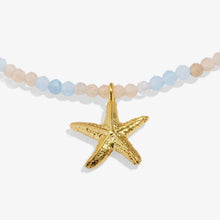 Load image into Gallery viewer, ANKLET MULTI STONE STARFISH Gold Plated Anklet 23cm + 3cm extender