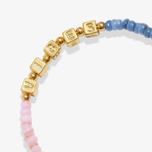 Load image into Gallery viewer, HAPPY LITTLE MOMENTS ANKLET GOOD VIBES Gold Plated Anklet 23cm stretch