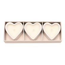 Load image into Gallery viewer, Amore Set Of 3 Heart Candles - Love Is In The Air