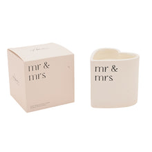 Load image into Gallery viewer, Amore Heart Candle - Mr & Mrs