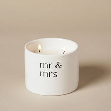Load image into Gallery viewer, Amore Double Wick Candle - Mr & Mrs