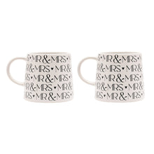 Load image into Gallery viewer, Amore Mugs Set of 2 - Mr And Mrs