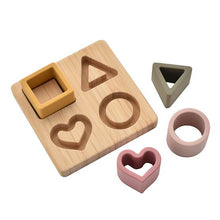 Load image into Gallery viewer, Bambino Silicone &amp; Bamboo Heart Puzzle
