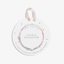 Load image into Gallery viewer, Kids' Happy Little Moments 'Lovely Daughter' Bracelet in Silver Plating