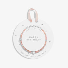 Load image into Gallery viewer, Kids' Happy Little Moments 'Happy Birthday' Bracelet in Silver Plating