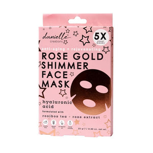 Danielle Rose Gold Shimmer Face Sheet Mask