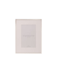 Load image into Gallery viewer, Impressions Silverplated Photo Frame White Border 4&quot; x 6&quot;
