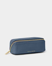 Load image into Gallery viewer, SMALL MAKE UP BAG Navy 7cm x 20cm x 7cm