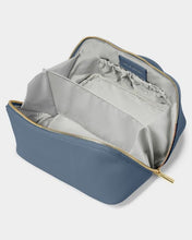Load image into Gallery viewer, MEDIUM MAKE UP WASH BAG Navy 11.5cm x 21cm x 11.5cm