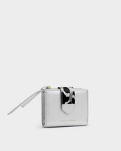 Load image into Gallery viewer, HALLIE PURSE Silver 9.5cm x 12.5cm x 1.2cm