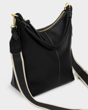Load image into Gallery viewer, HALLIE SATCHEL BAG Black 27.5cm x 24.5cm x 12cm
