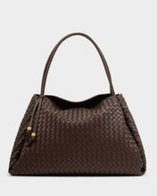 Load image into Gallery viewer, NOVA HAND WOVEN LARGE SHOULDER BAG Chocolate 28cm x 40cm x 23cm