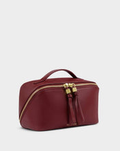 Load image into Gallery viewer, SOHO MEDIUM MAKE UP WASH BAG Cherry 11.5cm x 21cm x 11.5cm