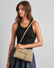 Load image into Gallery viewer, LORI CROSSBODY BAG Desert Sand Suedette 16cm x 27cm x 7.5cm